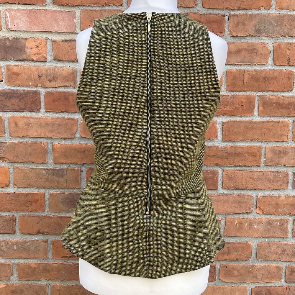 H&M Sleeveless Tweed Peplum Top - Picture 5 of 7
